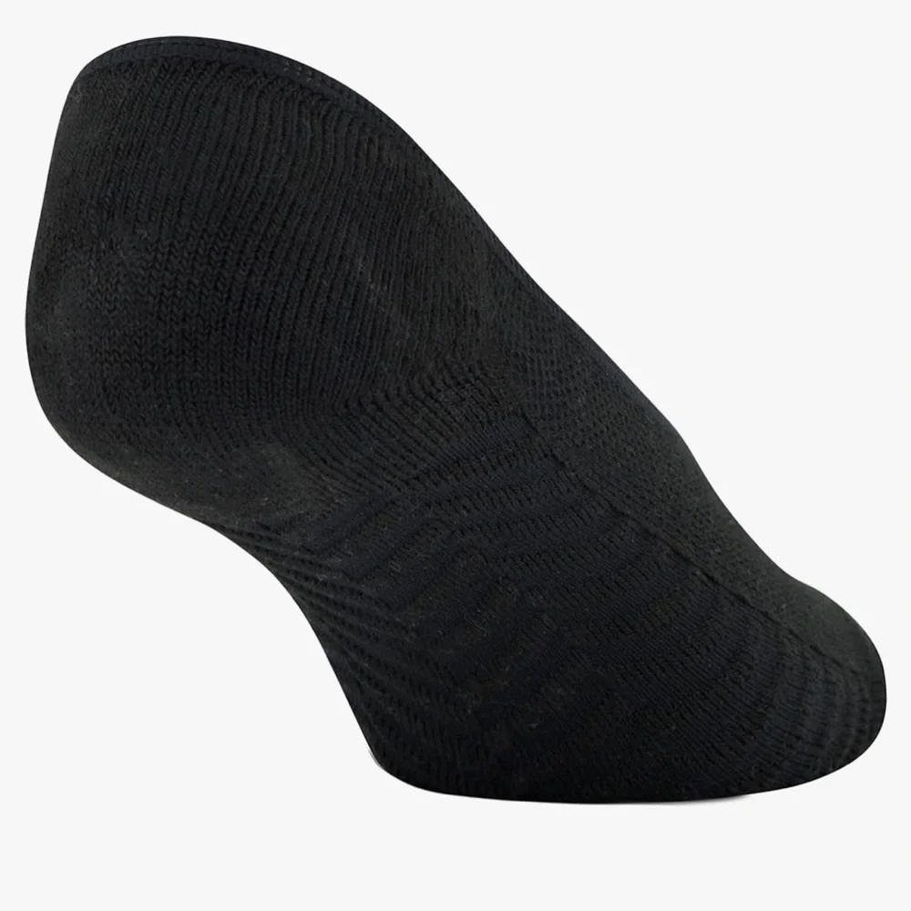 Black Socks - Mid Sport Liner Women's Socks (4 Pairs), Shoe Size: 8-12 — Peds